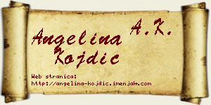 Angelina Kojdić vizit kartica